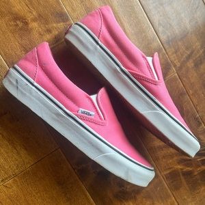 Hot Pink Women’s size 8.5 Slip on Vans